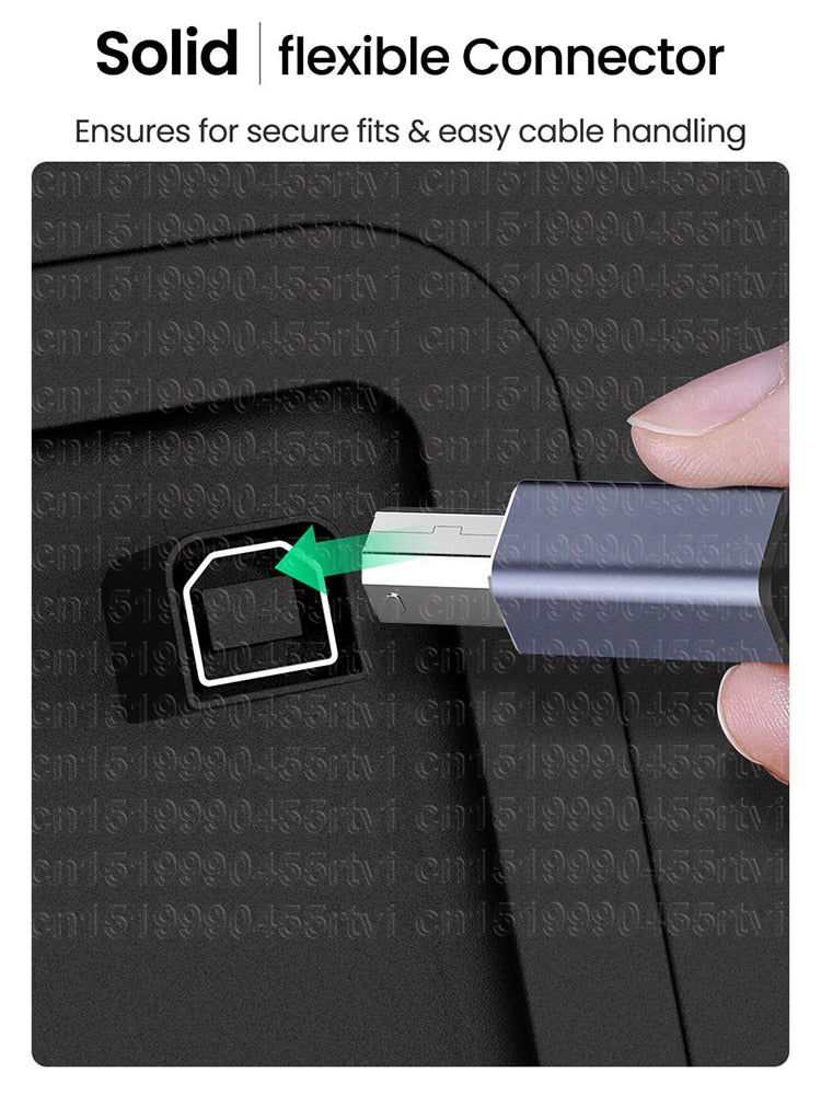 USB Printer Cable USB Type B Male to 8-Pin Male USB 2.0 Cable for iPhone 14 Canon Epson HP ZJiang Label Printer USB Printer