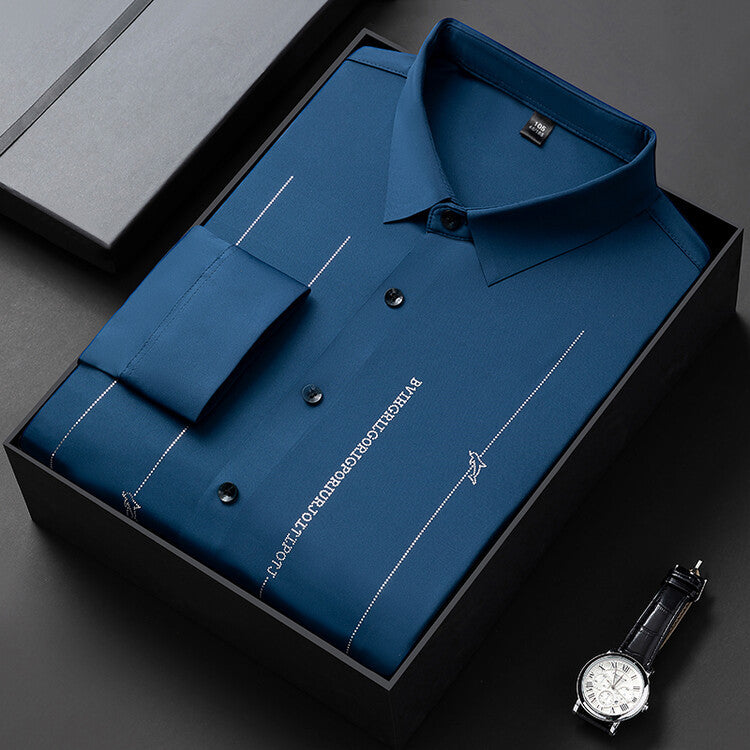 Summer Thin Men's Wrinkle-resistant Short-sleeve Shirt