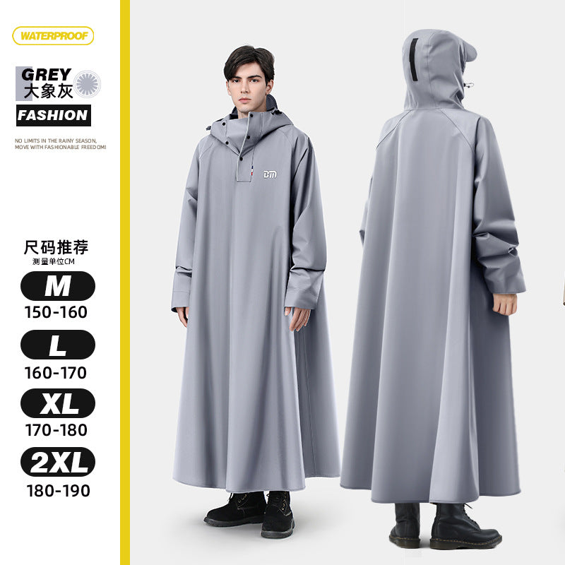 Extended Soft Motorcycle Raincoat