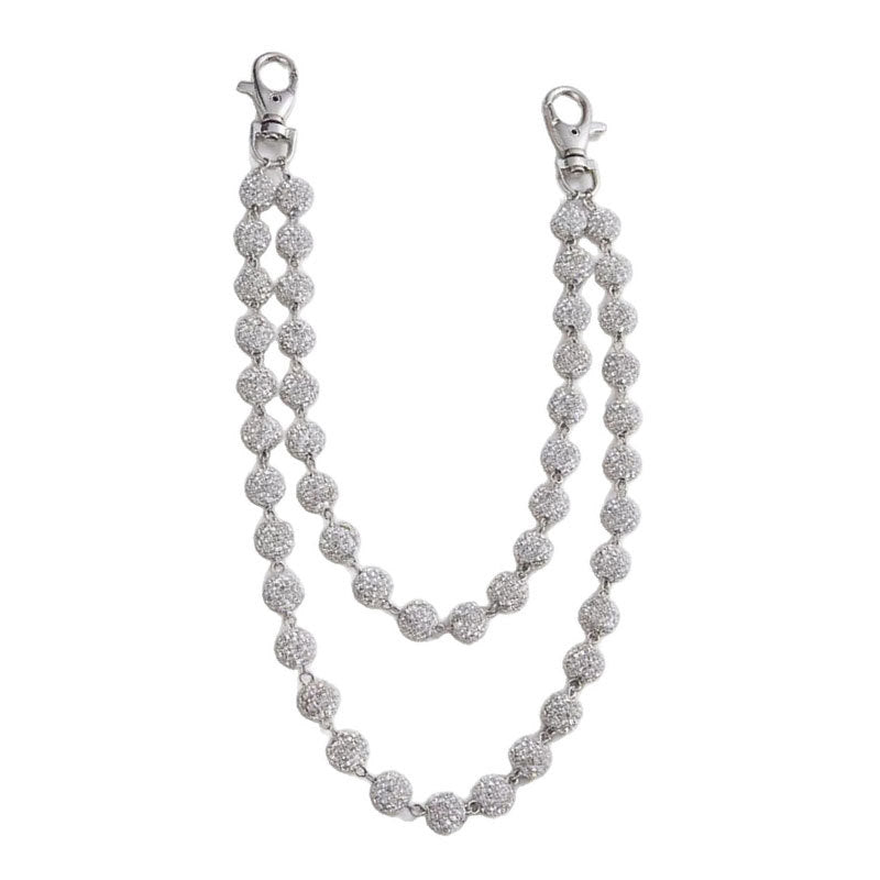 Exquisite Diamond-studded Ball High-end Necklace Bracelet Waist Chain Pendant Accessories