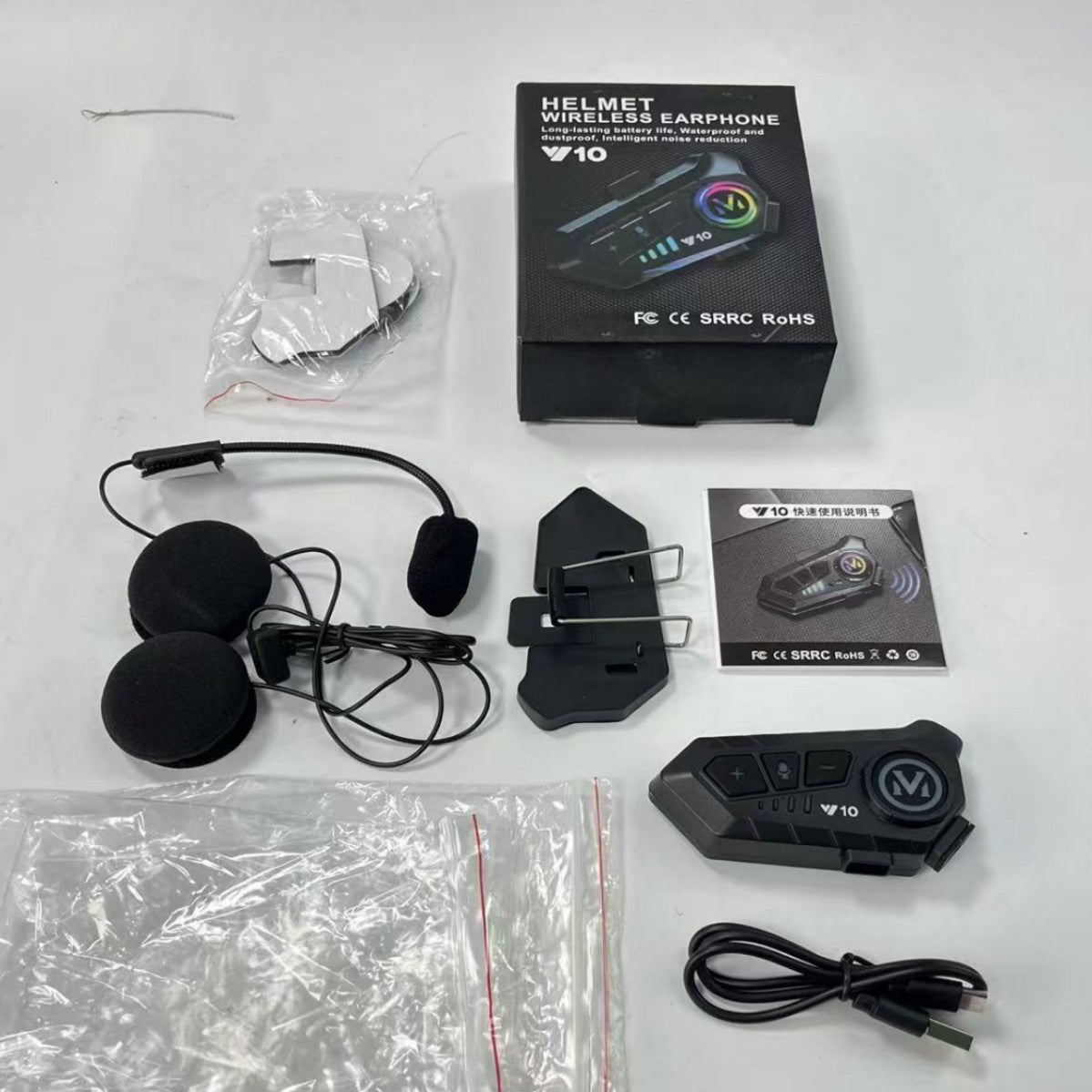 Y10 Helmet Wireless Bluetooth Smart Voice Helmet Long Battery Life Earphones