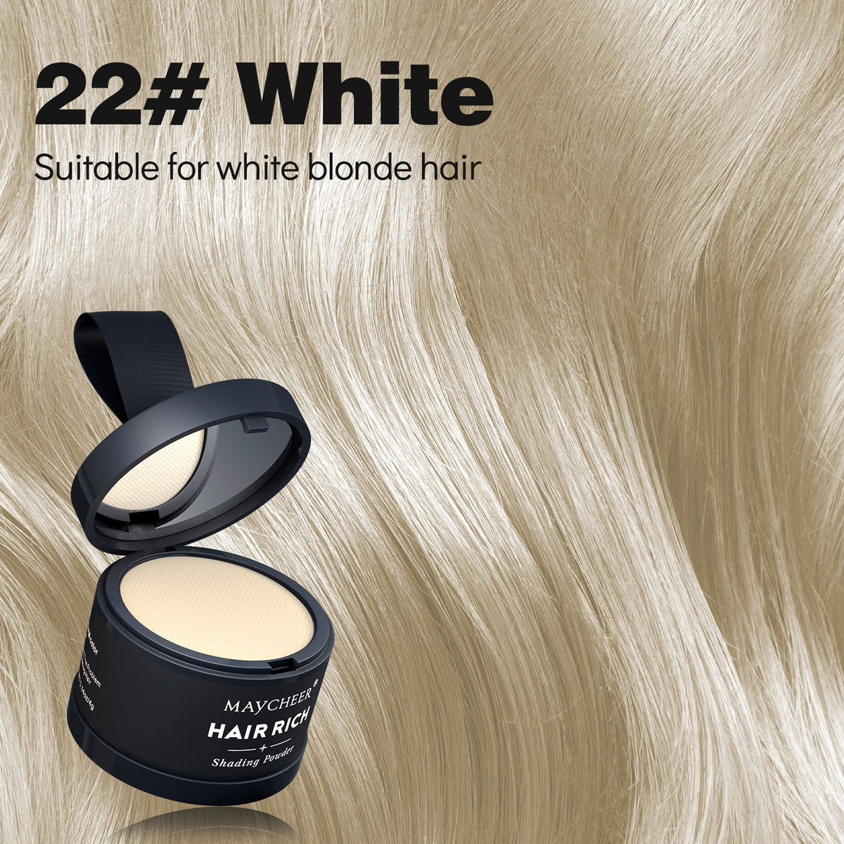 MAYCHEER Contouring & Highlighting Makeup - Forehead Contouring, Sweatproof, Water-resistant, Hairline Powder
