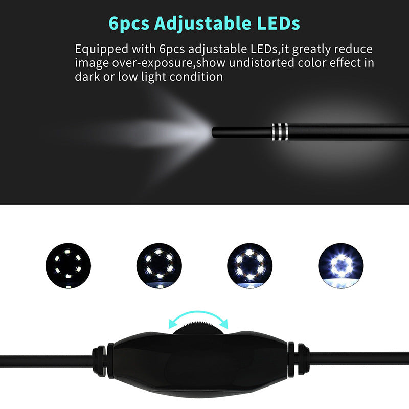 Six-light Endoscope High-definition Visual Ear Spoon