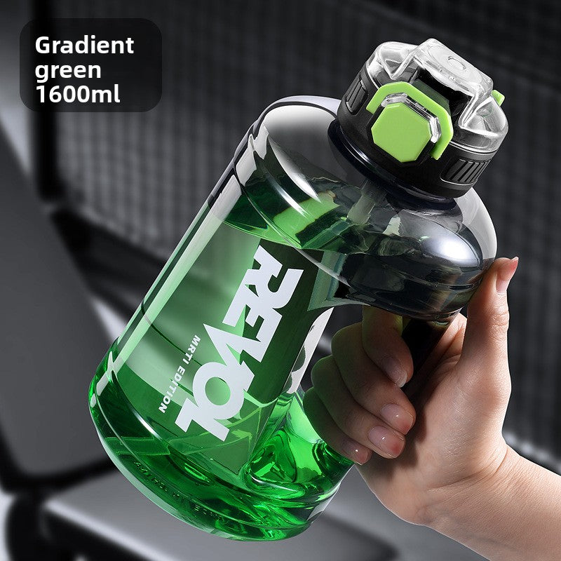 Summer Large Capacity Fitness Running Sports Kettle Food Grade High Temperature Resistant Plastic Straw Cup