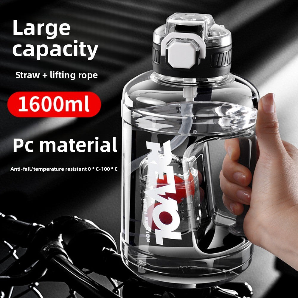 Summer Large Capacity Fitness Running Sports Kettle Food Grade High Temperature Resistant Plastic Straw Cup