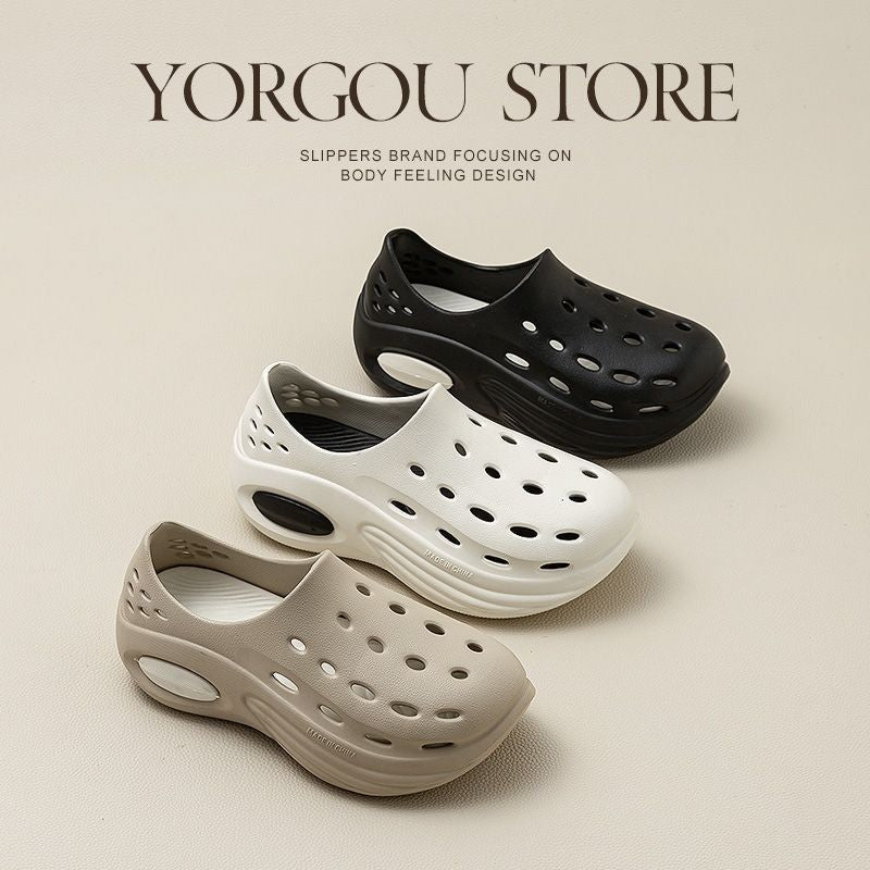 Men's Summer Slip-Resistant Thick-Sole Holes Sandals