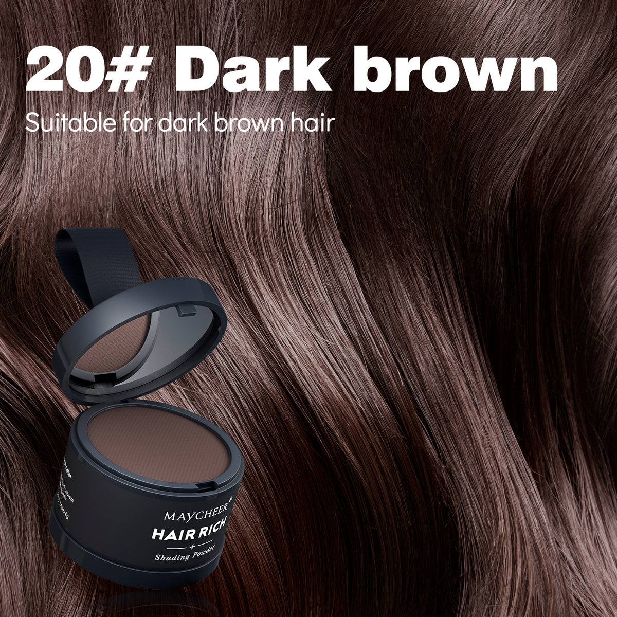 MAYCHEER Contouring & Highlighting Makeup - Forehead Contouring, Sweatproof, Water-resistant, Hairline Powder
