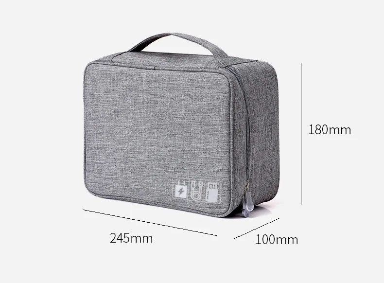 Travel Gadget Cable Storage Bag Organizer Digital Electronic Organizer Portable USB Data Line Charger Plug Power Bank Mobile