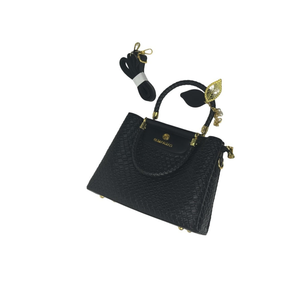 Leaf Chain Matte Leather Bag for Women