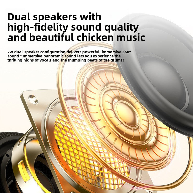 Awei KA8 Portable Stereo Bluetooth Speaker with Colorful Lighting and IPX5 Waterproof Series Speaker