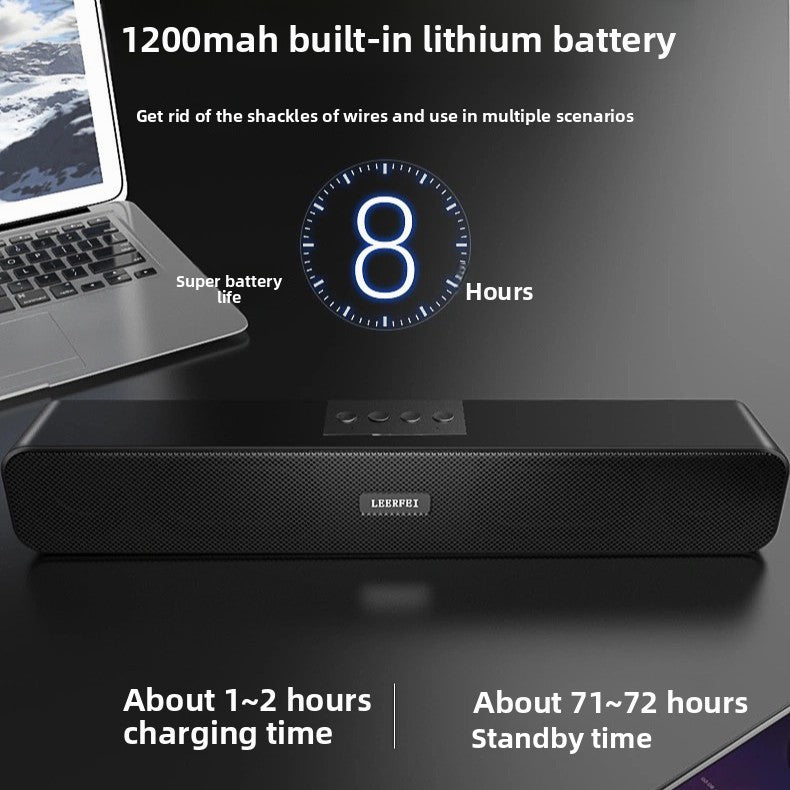 Dual-loudspeaker High-power High-quality Desktop Bluetooth Speaker